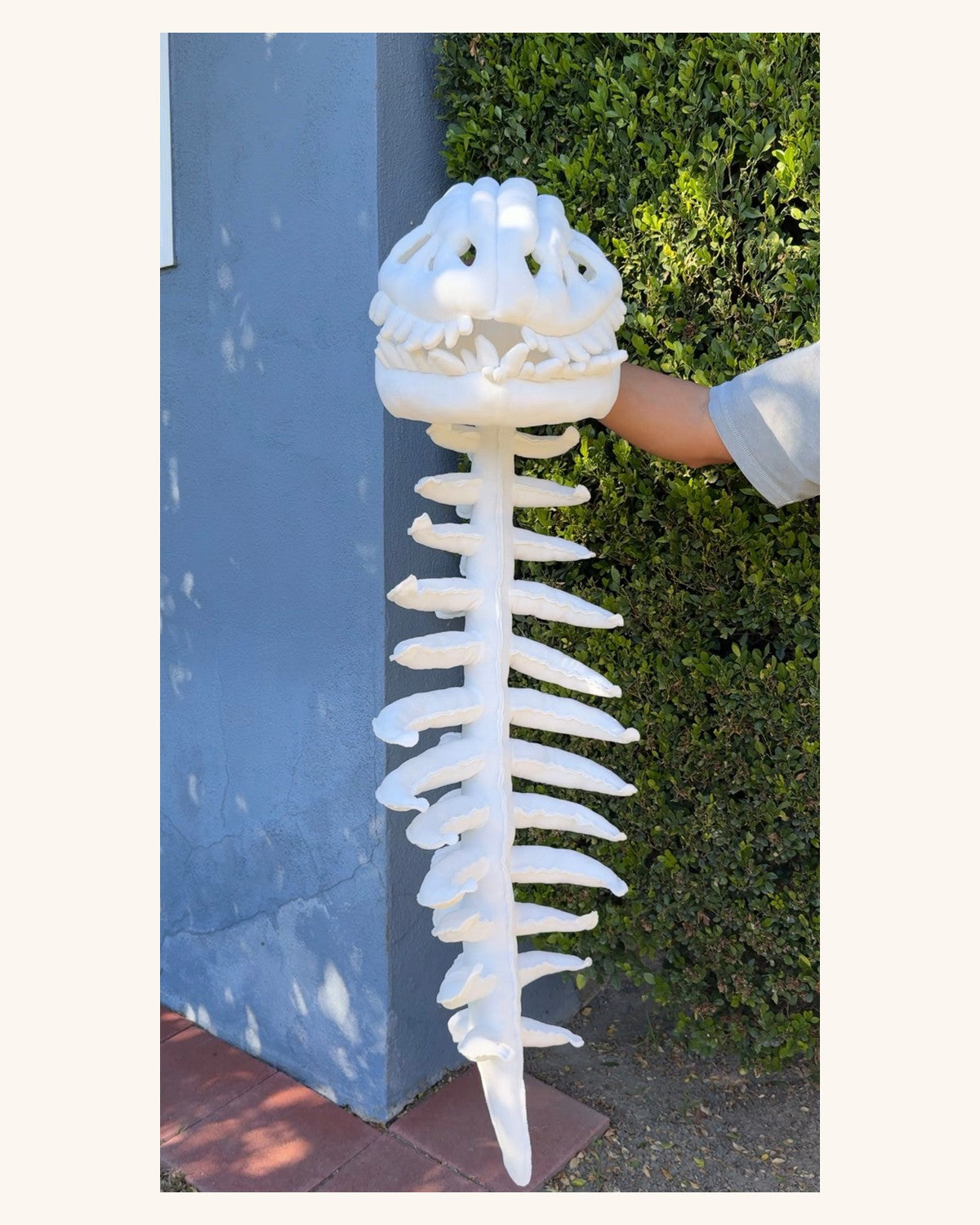 White Cozysaurus dino hoodie